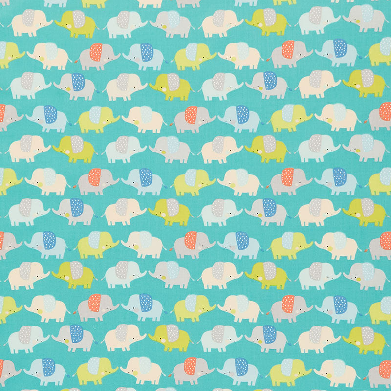 Delivered with Love - Cute Ellies Aqua Yardage Primary Image