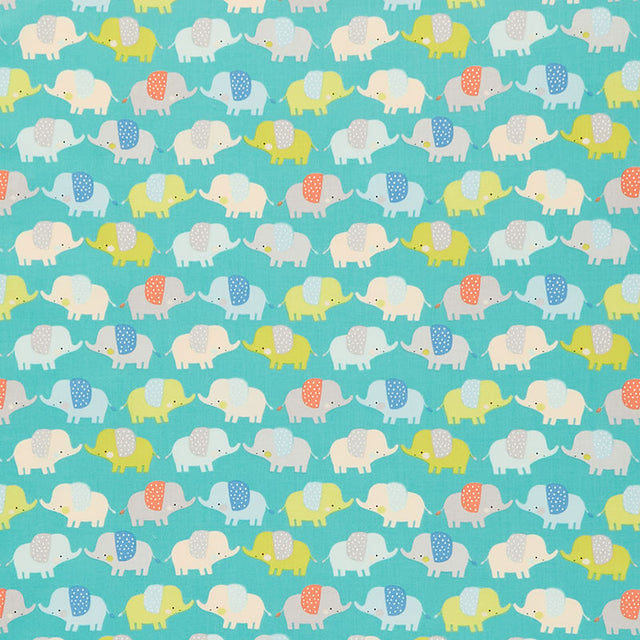 Delivered with Love - Cute Ellies Aqua Yardage Primary Image