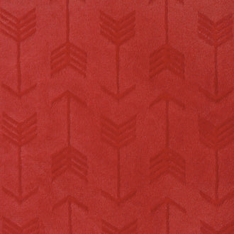 Cuddle® Embossed Arrow - Scarlet 60" Minky Yardage