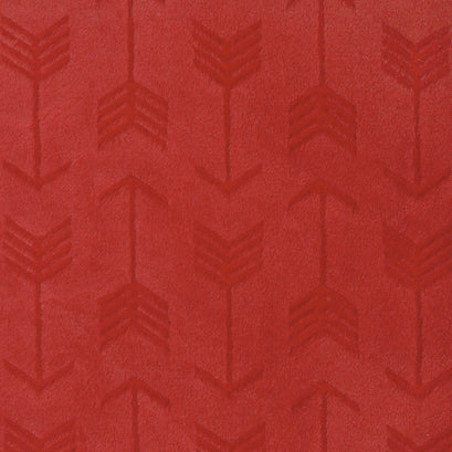 Cuddle® Embossed Arrow - Scarlet 60" Minky Yardage