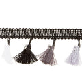 Tassel Fringe - 1-1/2" Black, Graphite, Grey, White Primary Image