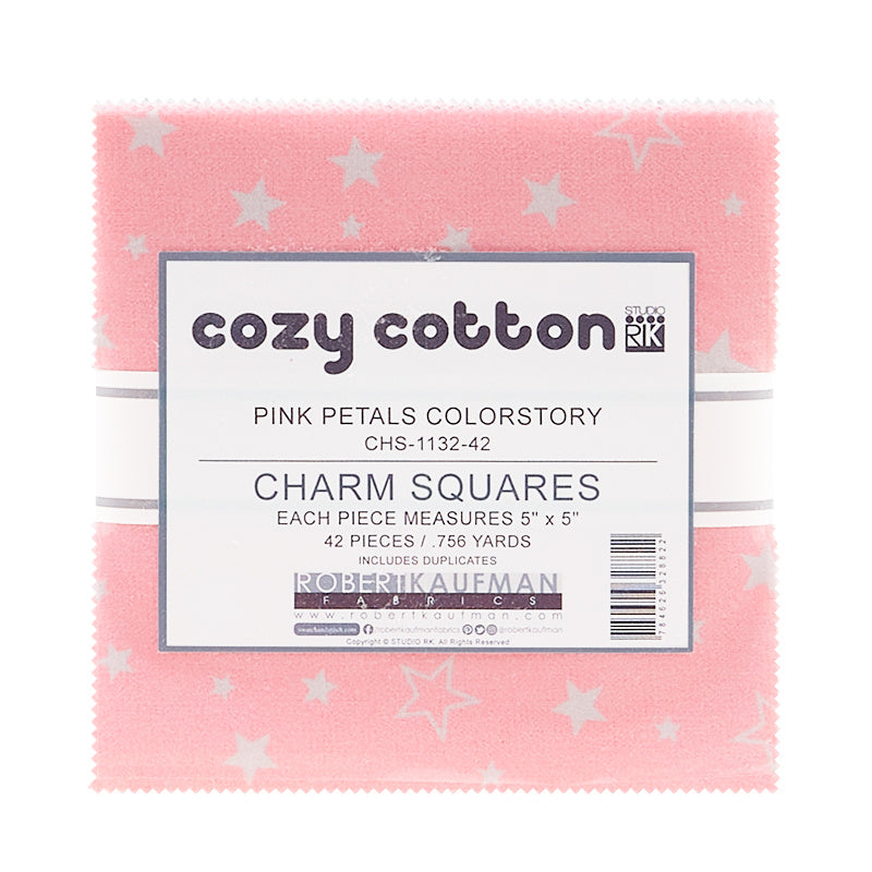 Cozy Cotton Flannels Pink Petals Colorstory Charm Pack