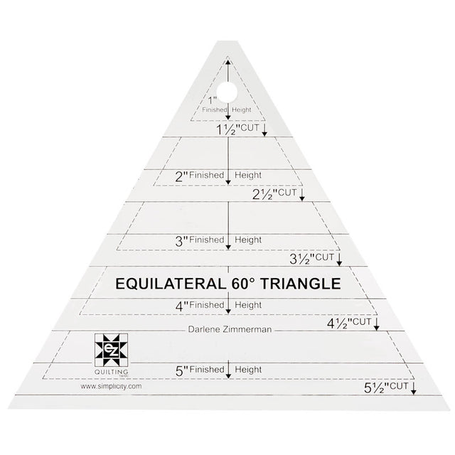 60° Equilateral Triangle Ruler 