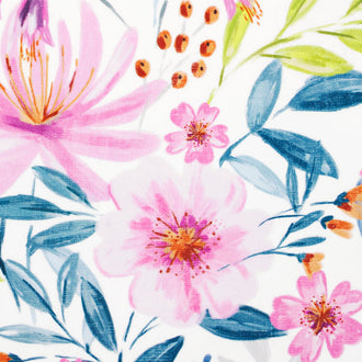 Cuddle® Prints - Flower Mart Snow Digitally Printed Minky Yardage