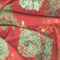 Holiday Flourish - Snow Flower - Gold ColorstoryTrees Crimson Yardage Alternative View #1