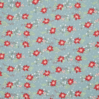 Yuletide Forest - Floral Sage Yardage