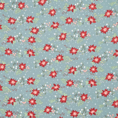 Yuletide Forest - Floral Sage Yardage