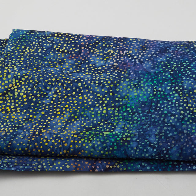 Blue Galaxy Themed Cotton Fabric - By the Yard