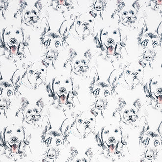 Cuddle® Prints - What Up, Dawg Beige Digitally Printed Minky Yardage