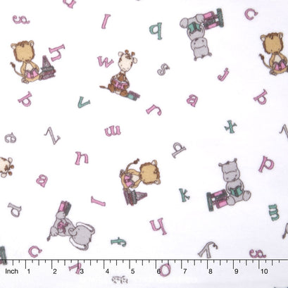 Cuddle® Prints - Big Reader Cuddle® Paris Pink/Breeze Minky Yardage