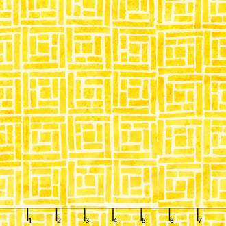 Charming Batiks - Squares Orange Daffodil Yardage