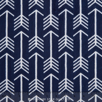 Cuddle® Prints - Archer Navy Snow 60" MInky Yardage