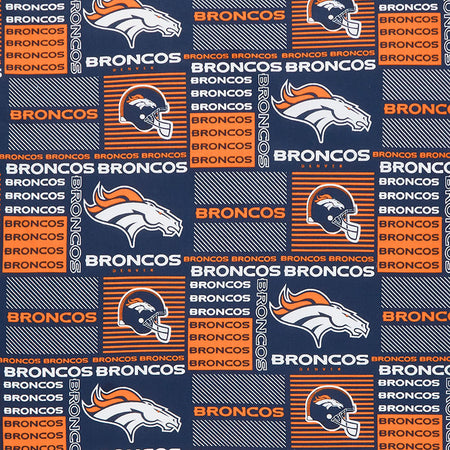 Fabric Traditions Denver Broncos Tie Dye NFL Flannel Fabric