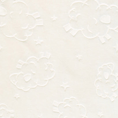 Cuddle® Double Sided Embossed Lamb Spa - Ivory 60" Minky Yardage