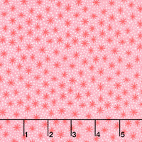 Furry And Bright - Star Dot Red Yardage Primary Image