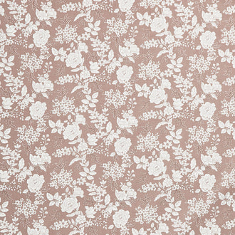 Tranquility - Floral Dark Taupe Yardage