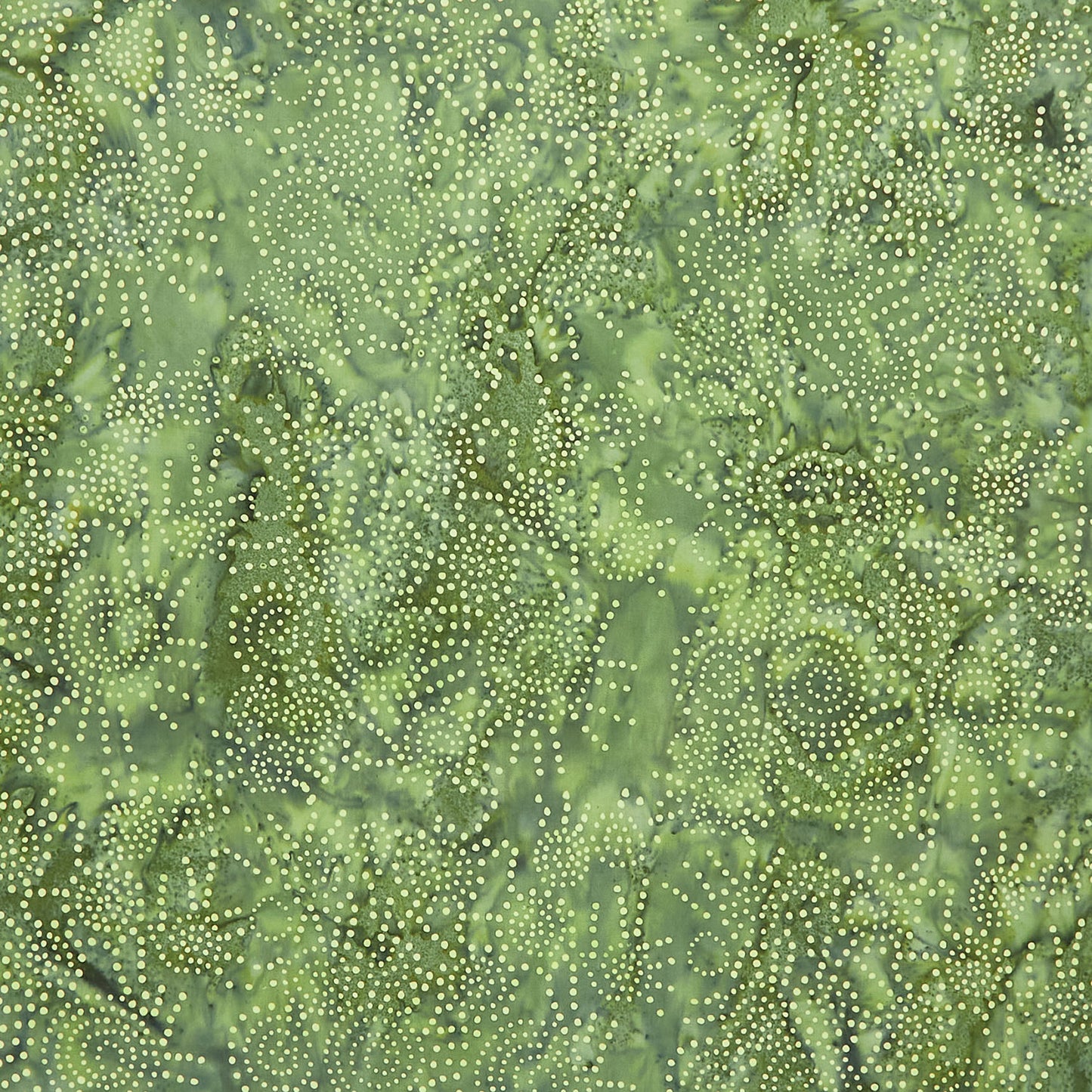 Full Bloom Batiks - Dots Light and Dark Green Yardage Primary Image