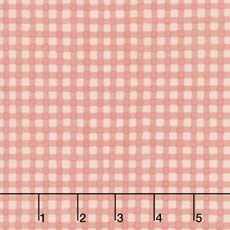 Blessed By Nature - Gingham Peach Yardage