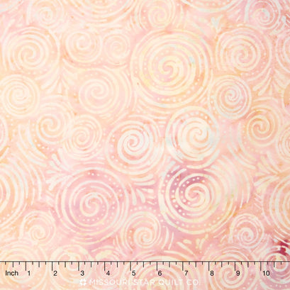 Sandbar Batiks - Spinning Circles Ivory/Tan Yardage