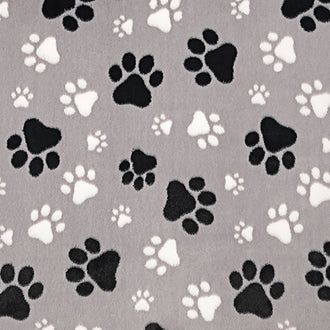 Luxe Cuddle® - Pawsome Steel Minky Yardage