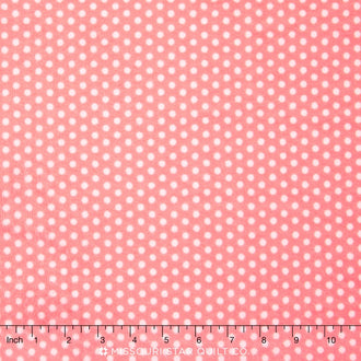 Cuddle® Classic Swiss Dot - Coral 60" Minky Yardage