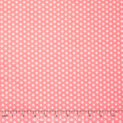 Cuddle® Classic Swiss Dot - Coral 60" Minky Yardage