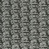 Happiness Blooms - Words Of Love Slate Yardage Primary Image