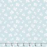 Country Rose - Dainty Floral Smokey Blue Yardage Primary Image