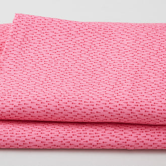 Raindrops - Dots in Rows Dark Pink 3 Yard Cut