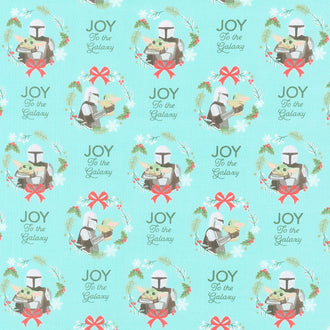 Character Winter Holiday Collection III - Joy to the Galaxy Aqua Yardage