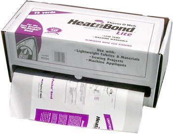 Heat N Bond Lite Sewable Paper Backed Adhesive - 17 x 1 1/4 yds. - White