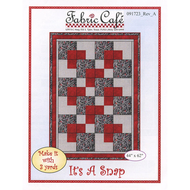 Fabric Cafe 3 Yard Quilt Patterns, TRELLIS, Donna Robertson, 092126-01