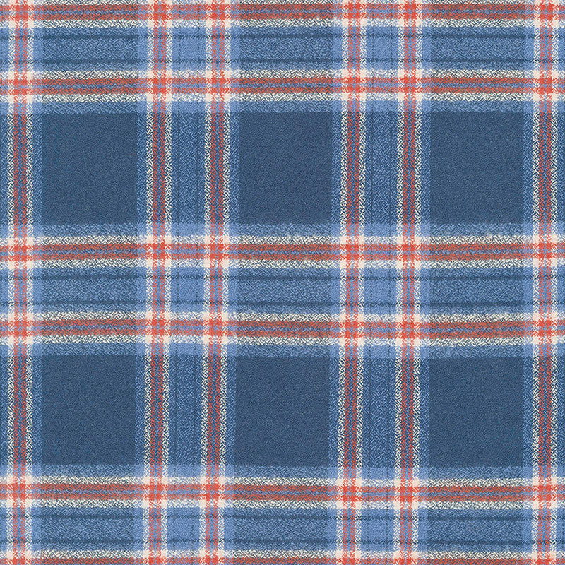 Americana Red Plaid, FLANNEL fabric by the yard