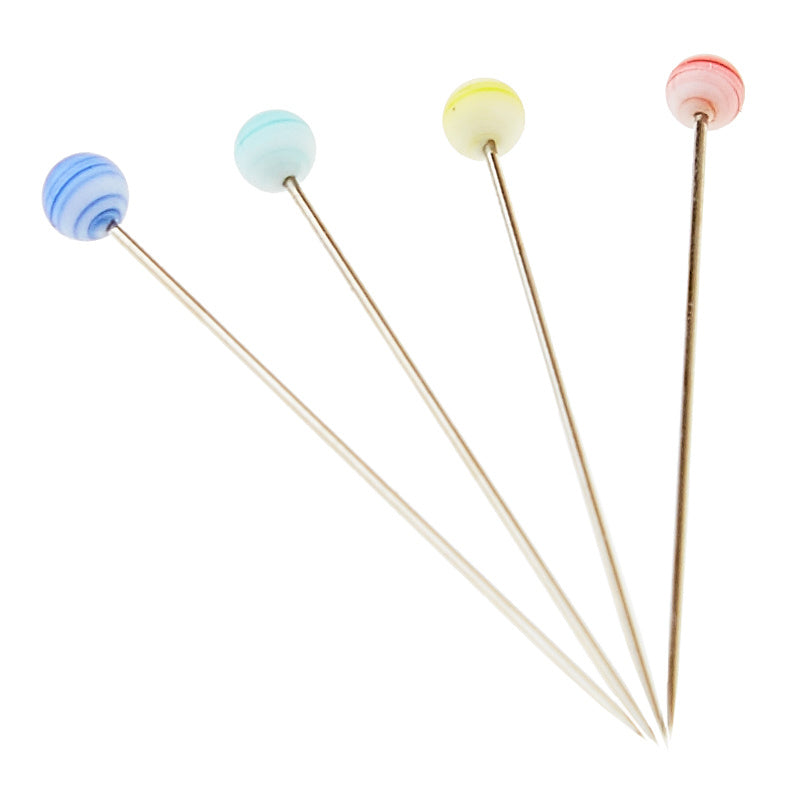 Glass-head Sewing Pins, Choose Pearl or Class, Easter Basket Stuffer, Gifts  for Sewists, Quilters, German Design 