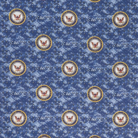 Military Grate - Navy Blue Yardage