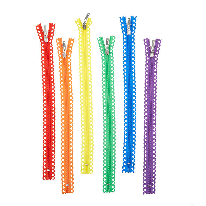 MISSOURI STAR QUILT CO. Lace Zippers for Sewing 14 Inch, 12 Pack, Assorted