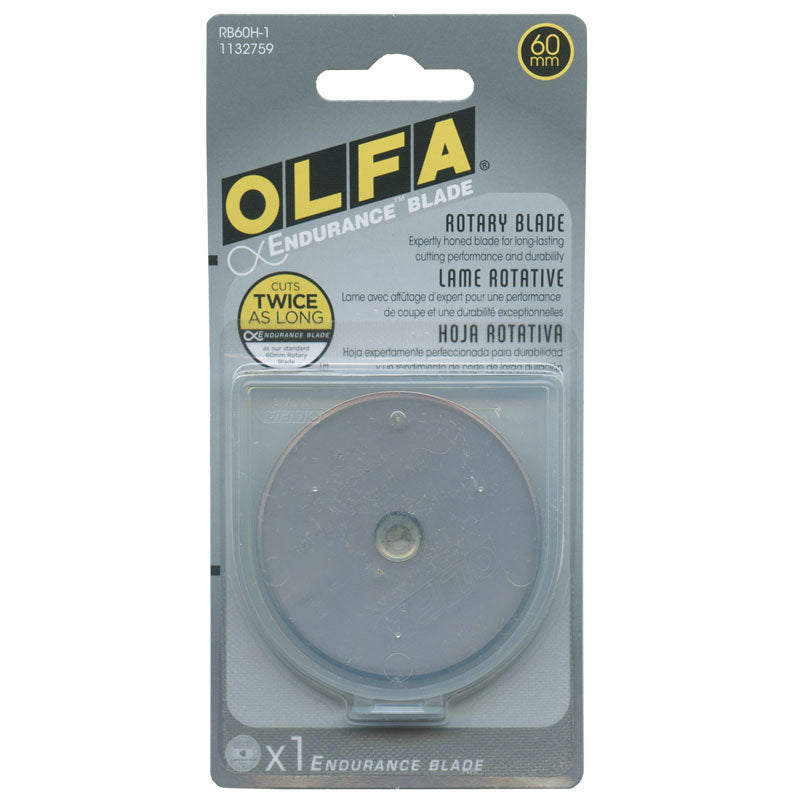 Olfa 60 mm Rotary Cutter Blades, 5 Pack