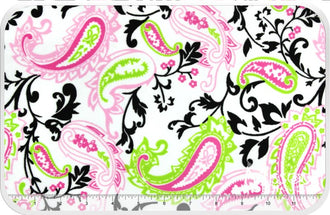 Cuddle® Classic Pretty Paisley - Hot Pink/Lime 60" Minky Yardage