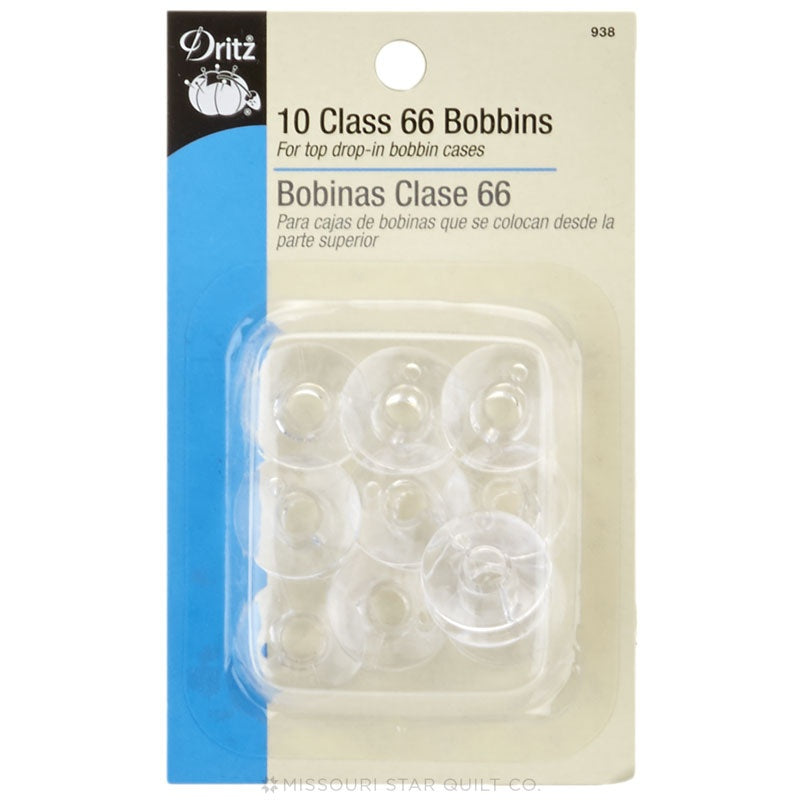 Class 15 Bobbins Metal Pack of 10 for Sewing Machines 