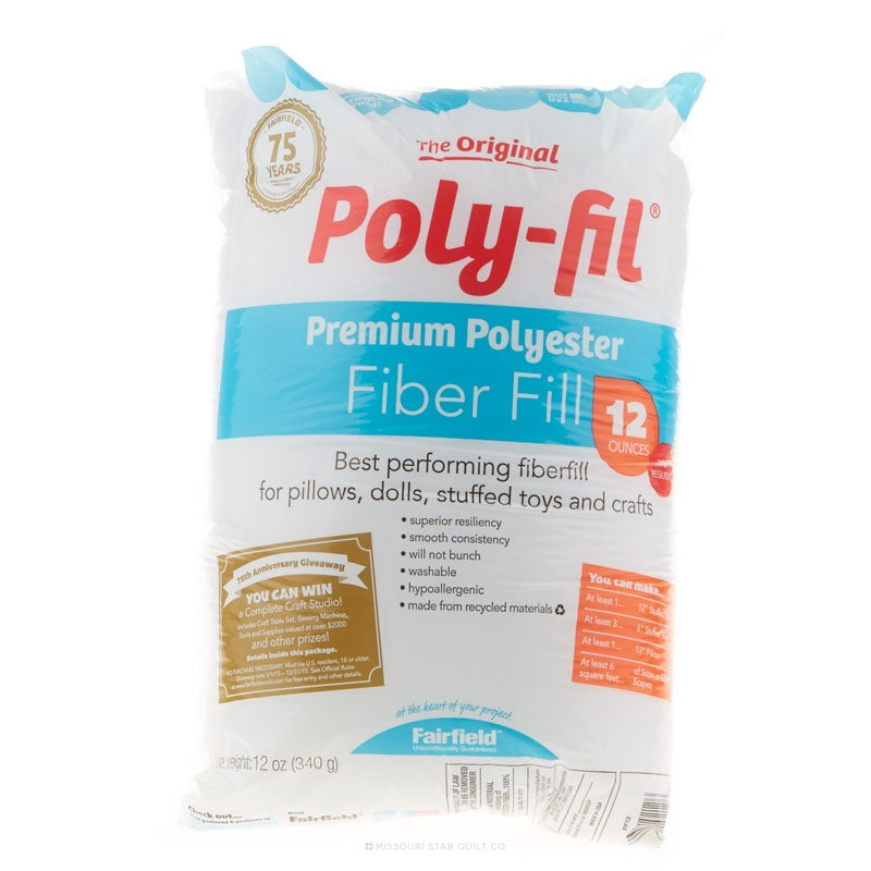 Polyfill Stuffing Polyester Fiber Pilow Stuff Fill Crafts Sewing Washable 2  PACK