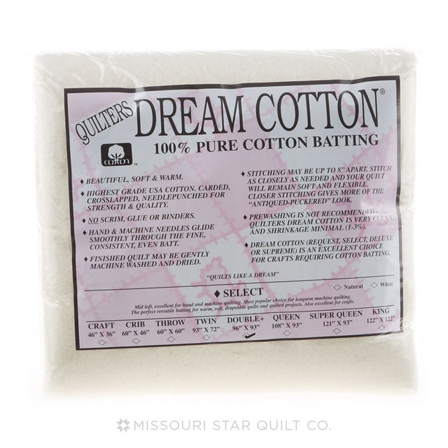 Quilters Dream Cotton Select Batting, Batting