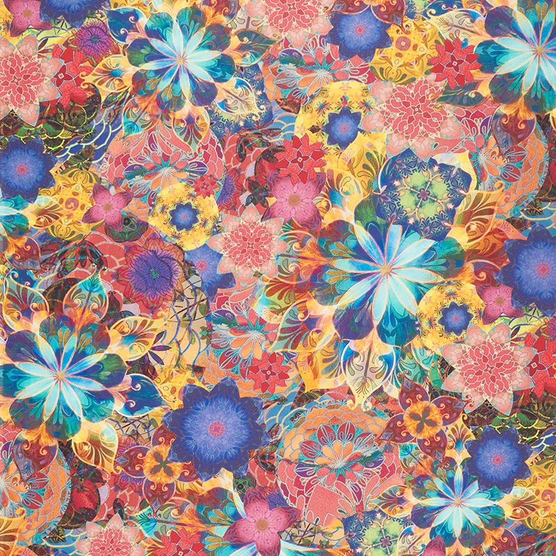 Multicolor VERSACE Pattern VENEZIA Print Fabric by the yard