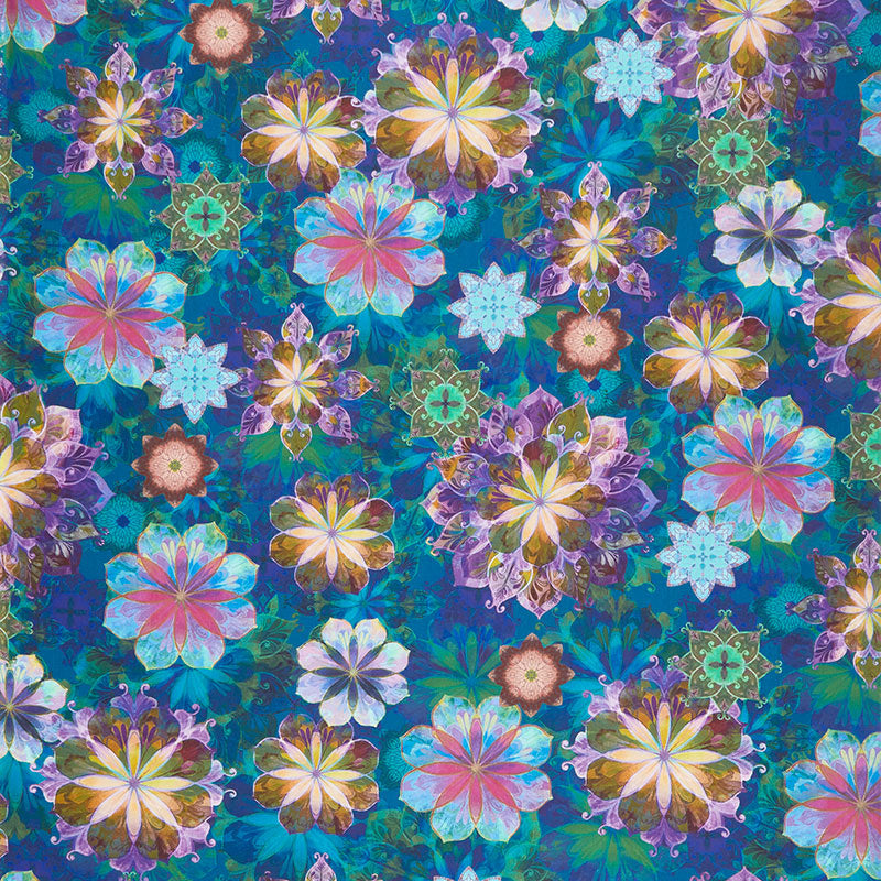 Robert Kaufman La Plaza Floral Mosaic Fiesta Fabric