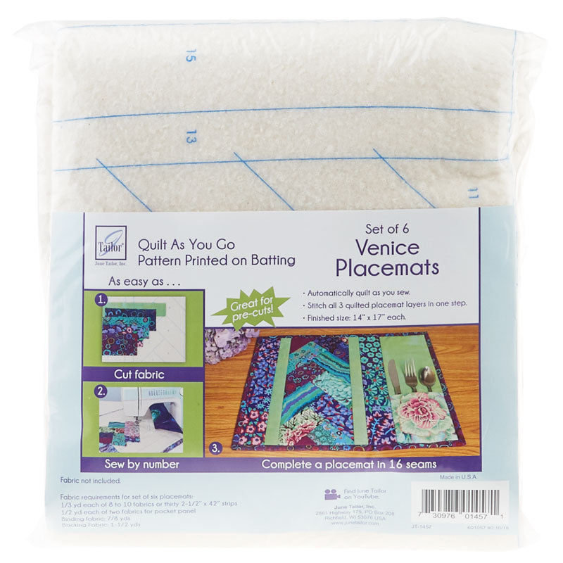 Batting, Printed Pet Placemat Quilt As You Go by June Tailor