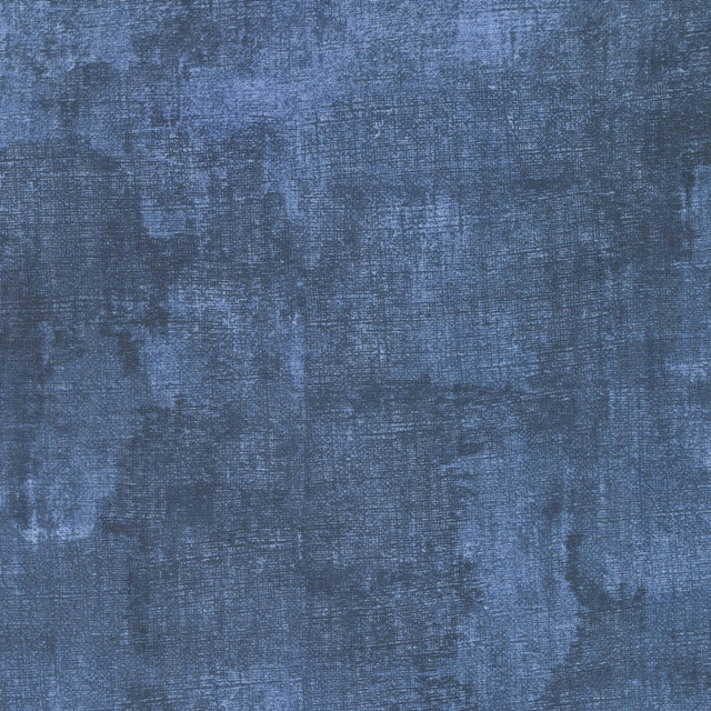 Blue Dark Denim Dry Brush Cotton Wideback Fabric Per Yard