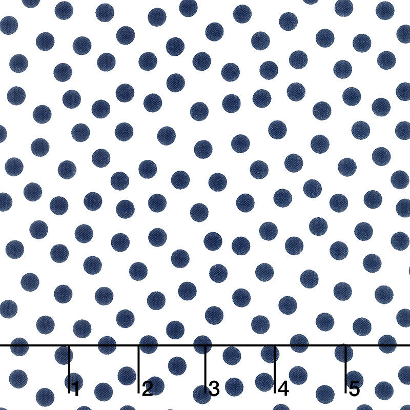 navy blue and white polka dot background