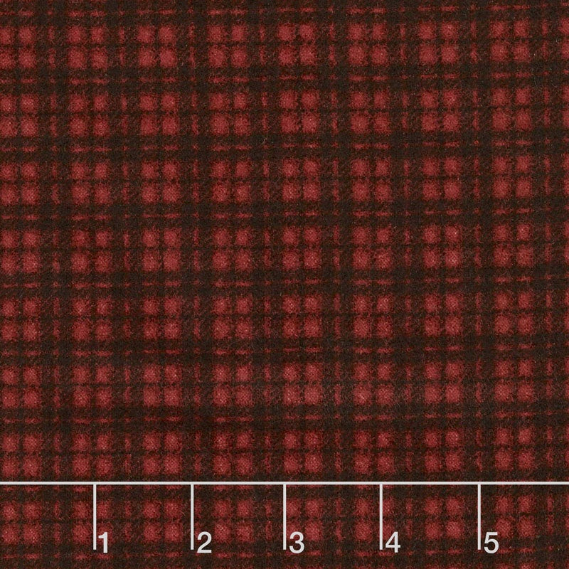 Woolies Flannel - Orange Plaid - by Maywood Studios